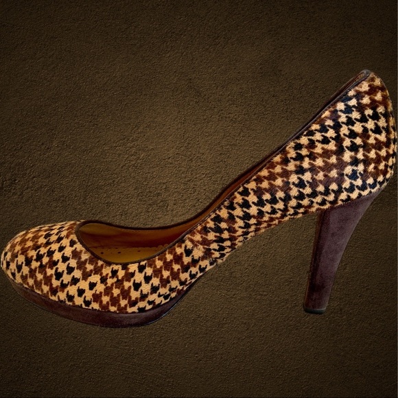 BROOKS BROTHERS HOUNDSTOOTH PLATFORM PUMPS - Picture 4 of 5